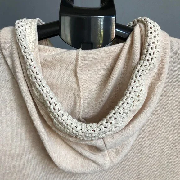 💕 Roxy boho full zip hooded sweater cream Medium - Picture 11 of 11